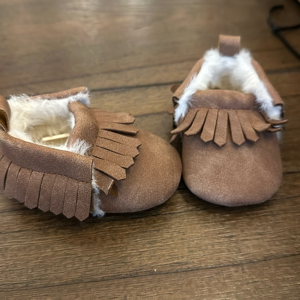 First Steps Furry Shoes